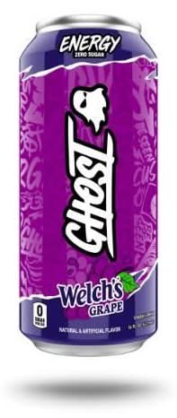 Ghost Zero Sugar Energy Drink, Welch's Grape (16 fl oz)