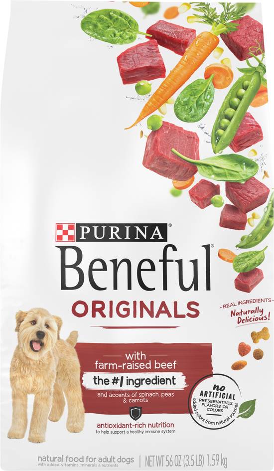 Purina Beneful Adult Originals With Farm-Raised Beef Dog Food