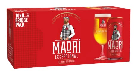 Madrí Excepcional Lager Beer (10 x 440ml)