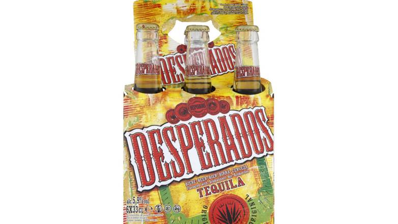 Desperados Bière aromatisée tequila, 5,9% vol. Les 6 bouteilles de 33cl