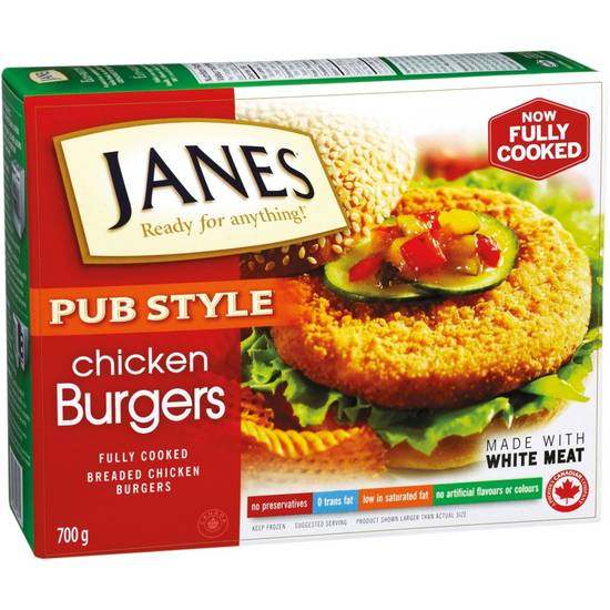 Janes Pub Style Chicken Burgers (700 g)