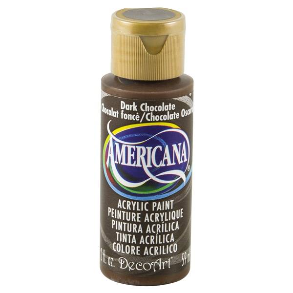 Americana Acrylics Paint Dark Chocolate (2 oz)