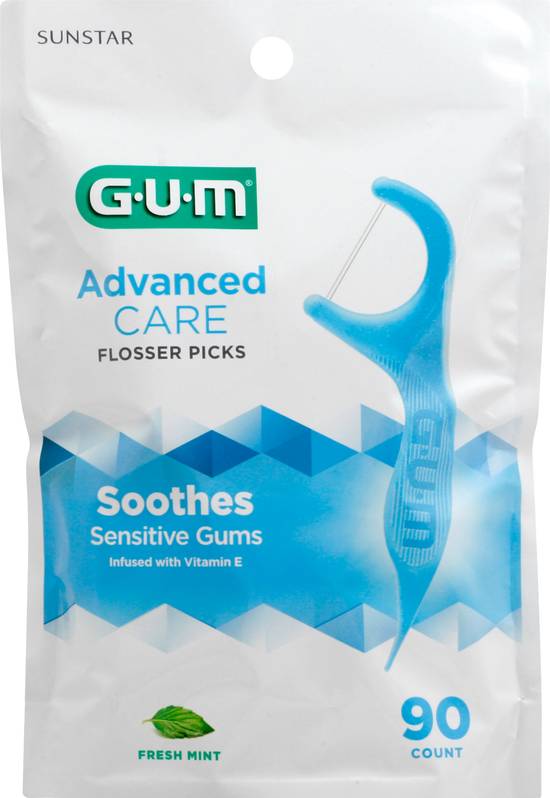 Gum Fresh Mint Advancedcare Flossers (90 ct)