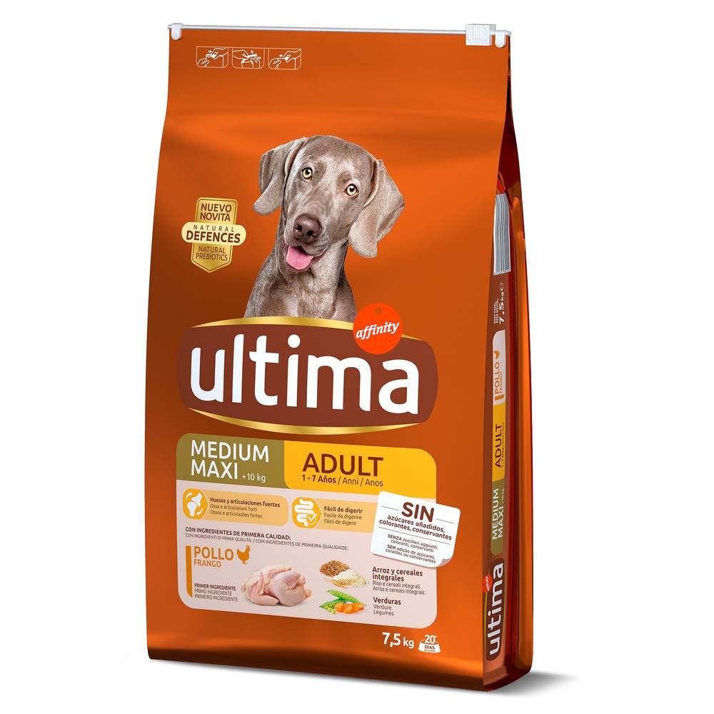 Alimento Para Perros Adulto Con Pollo Y Arroz Ultima Bolsa 7.5 Kg