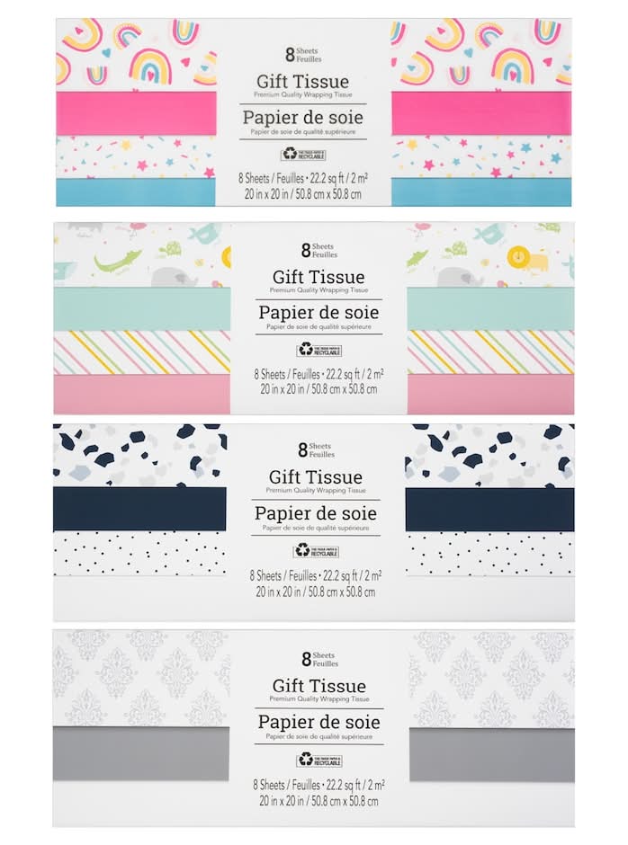 All-Occasion Print Metallic & Solid Tissue Paper (8 ct)