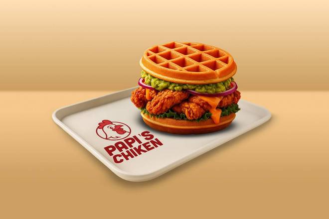 🌮 WAFFLE BURGER LE MEXICO – GUACAMOLE ET BONNE HUMEUR