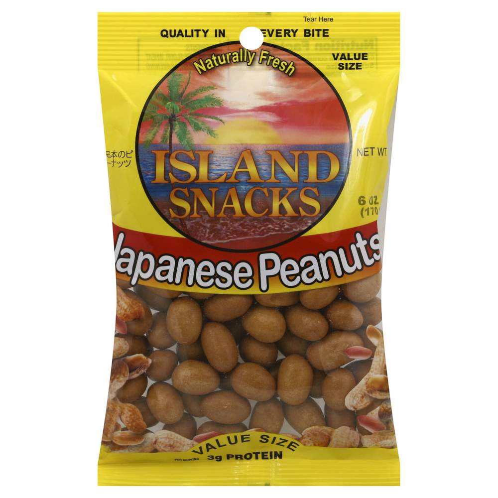 Island Snacks Value Size Japanese Peanuts (6 oz)