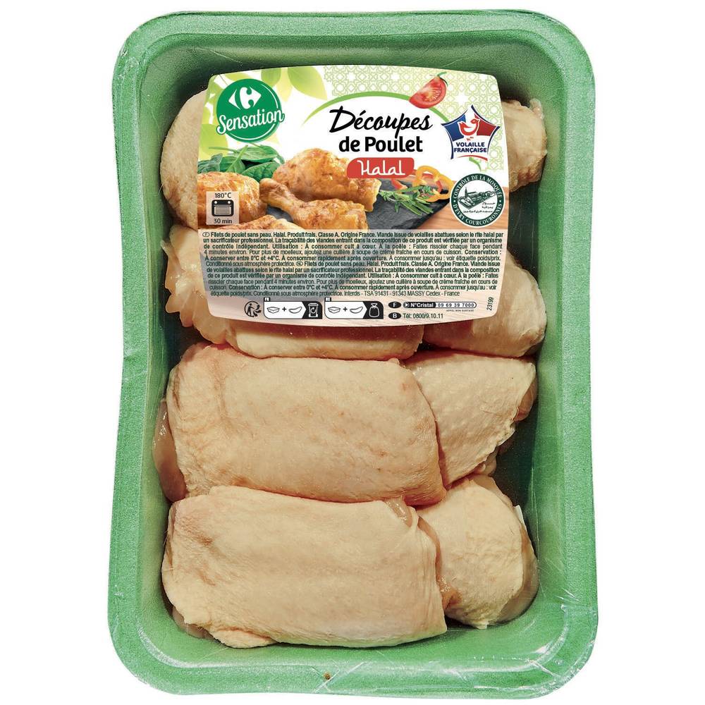 Carrefour - Découpes de poulet halal