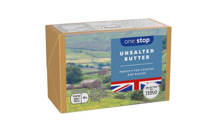 One Stop Unsalted Butter Block 250g (392848)