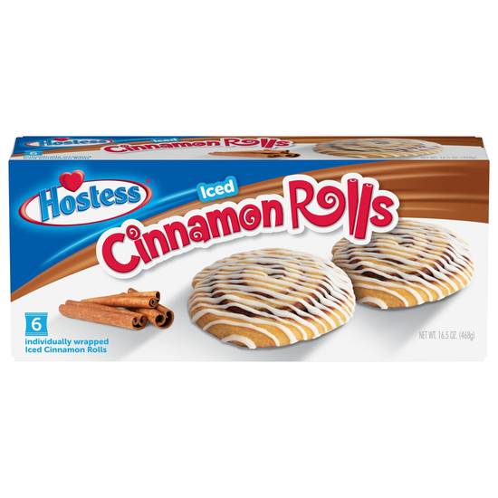 Hostess Iced Cinnamon Rolls (6 ct)