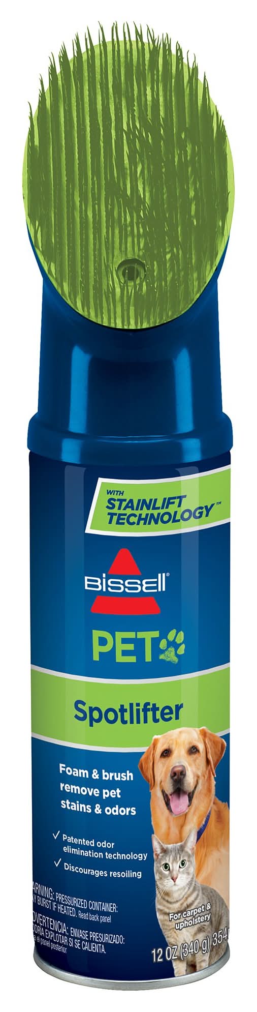 Bissell Pet Carpet & Upholstery Foam W/ Stainlift Technology, Discourages Resoiling-12 Oz (Size: 12 Oz)