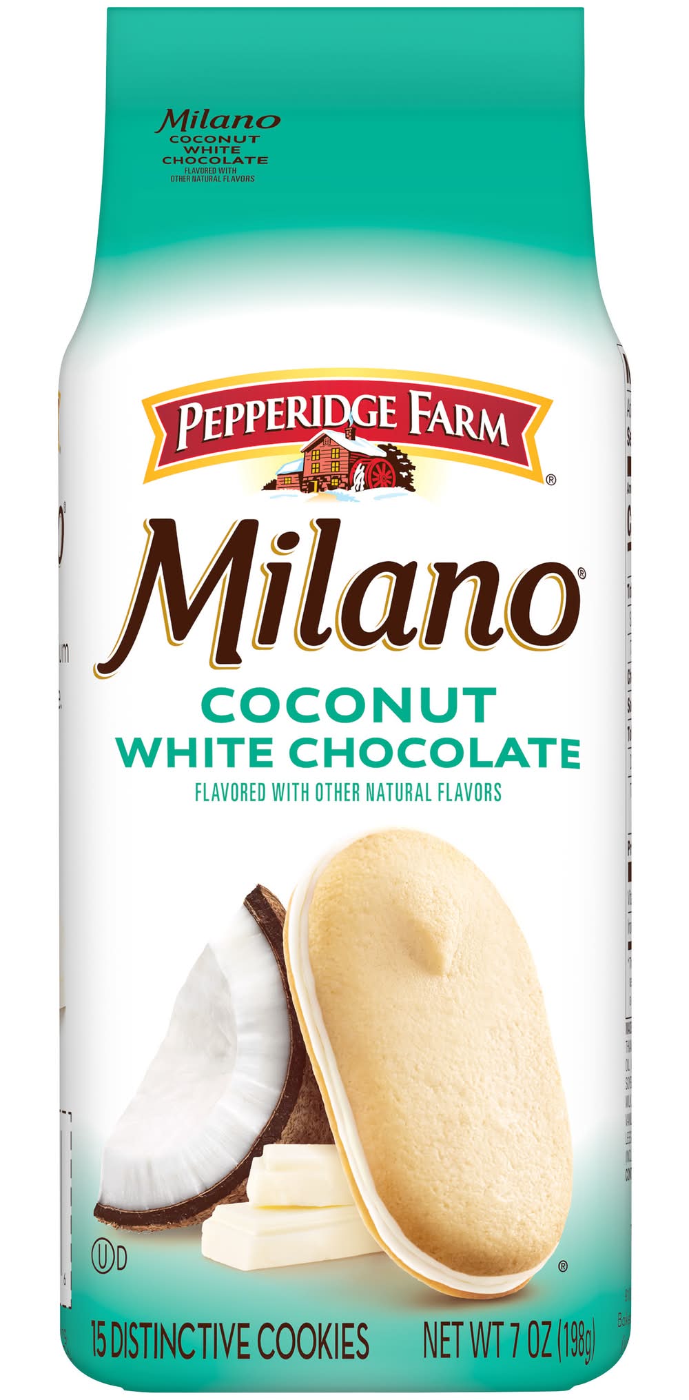 Pepperidge Farm Milano Distinctive Cookies, Coconut White Chocolate (7 oz, 15 ct)