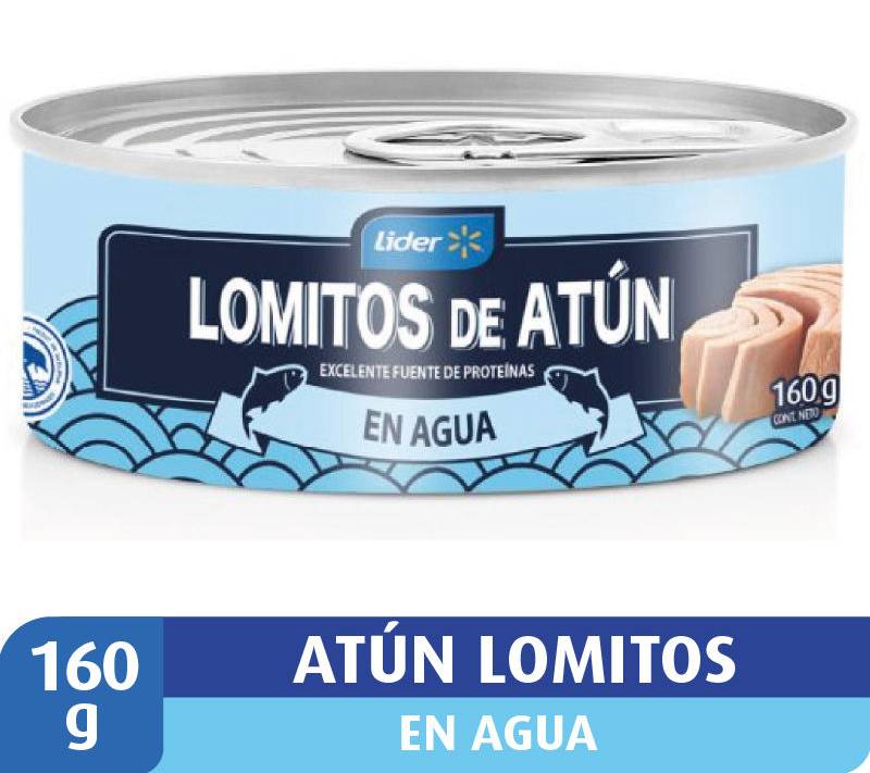 Lider · Lomitos de atún en agua (185 g)