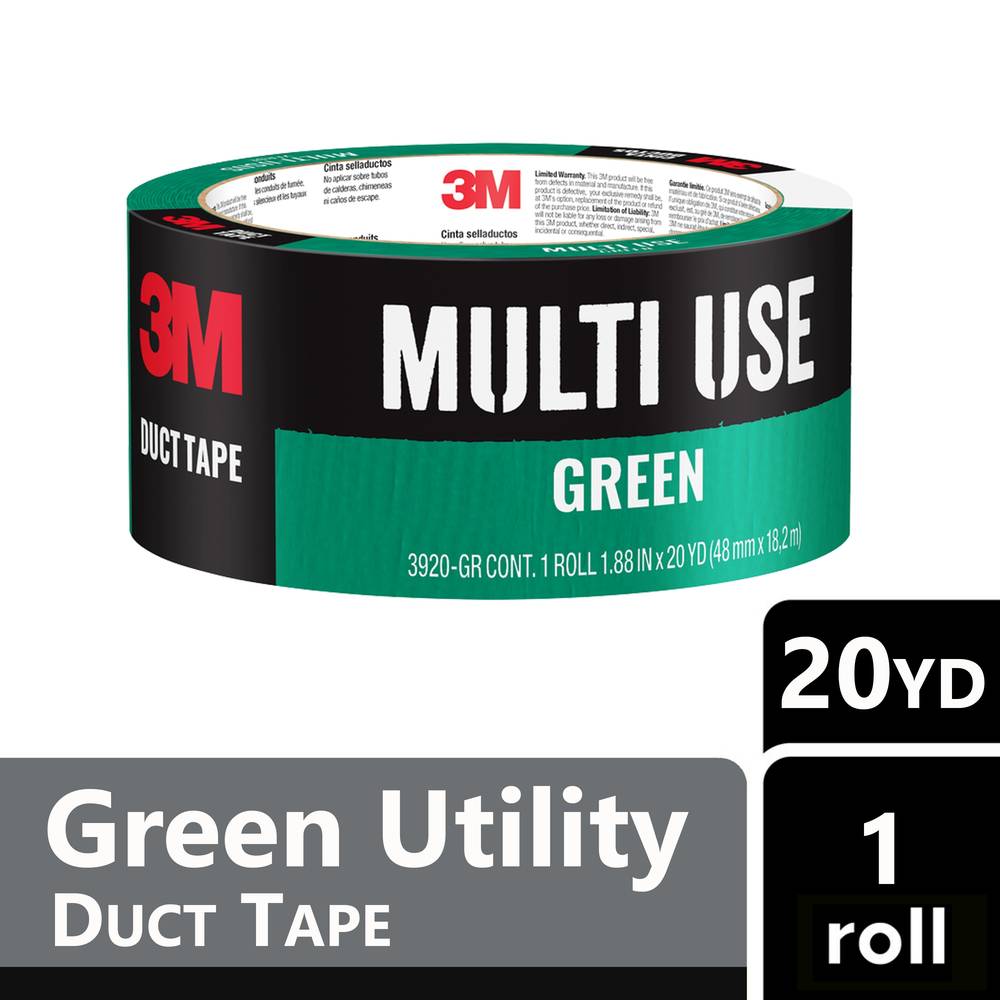 3M Green Rubberized Duct Tape 1.88-in x 20 Yard(s) | 3920-GR