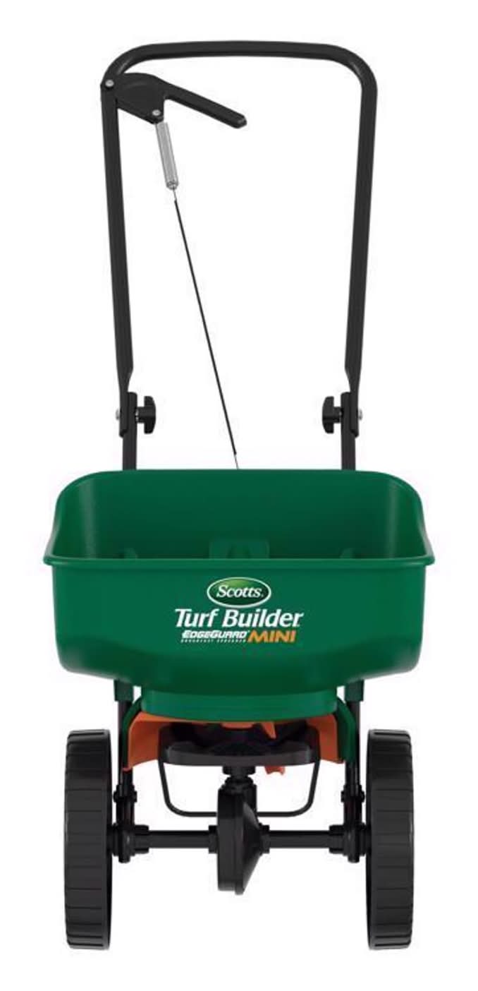 Scotts Turf Builder Edgeguard Mini 60 In. W Push Spreader For Fertilizer/Seed 23 Lb