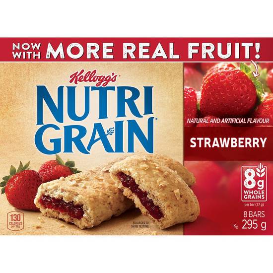 Nutri-Grain Cereal Bars, Strawberry Bars 8 (295 g)