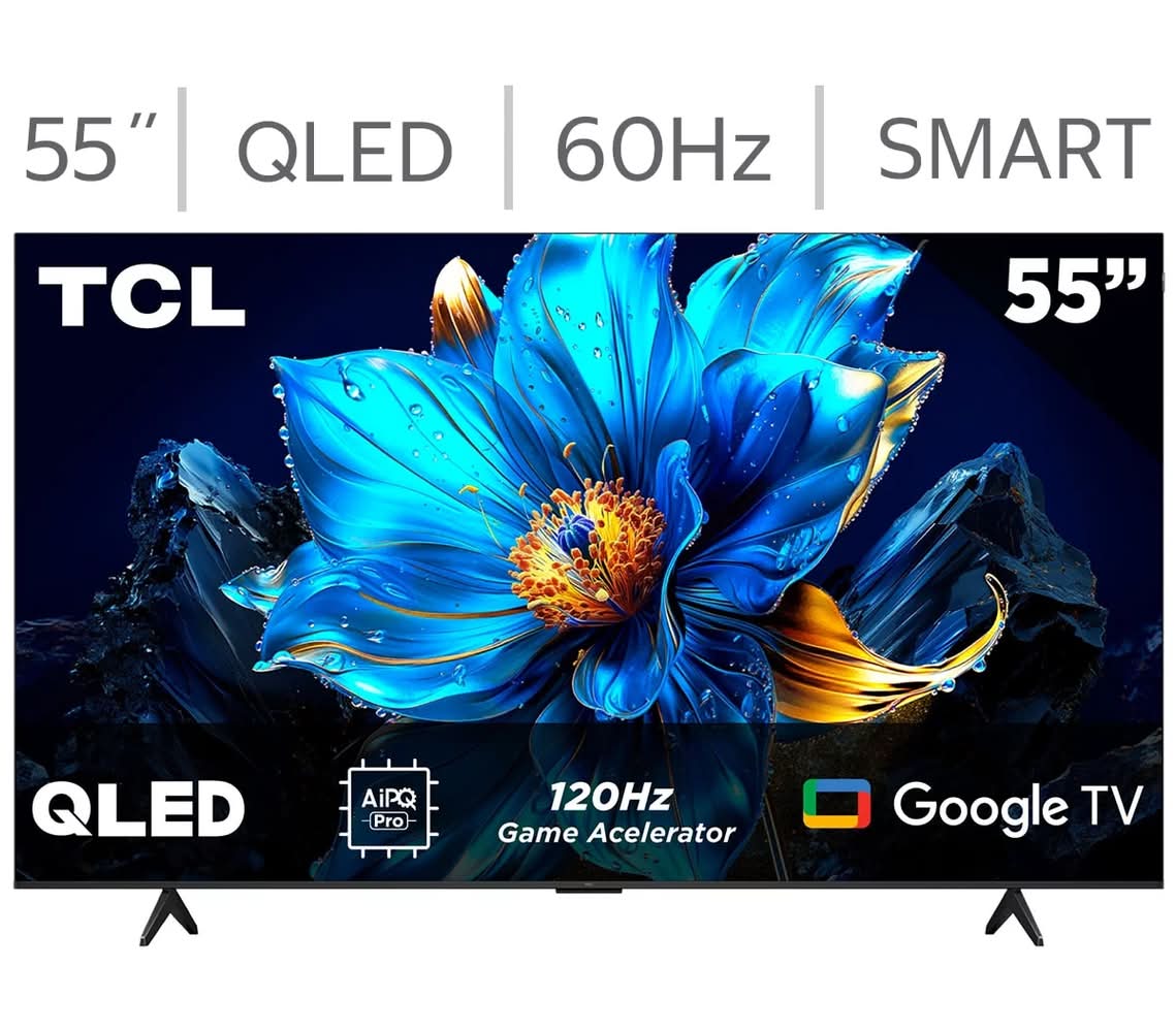 TCL · Televisor con pantalla 55" qled 4k google tv
