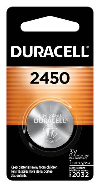 Duracell 2450 3v Lithium Coin Battery
