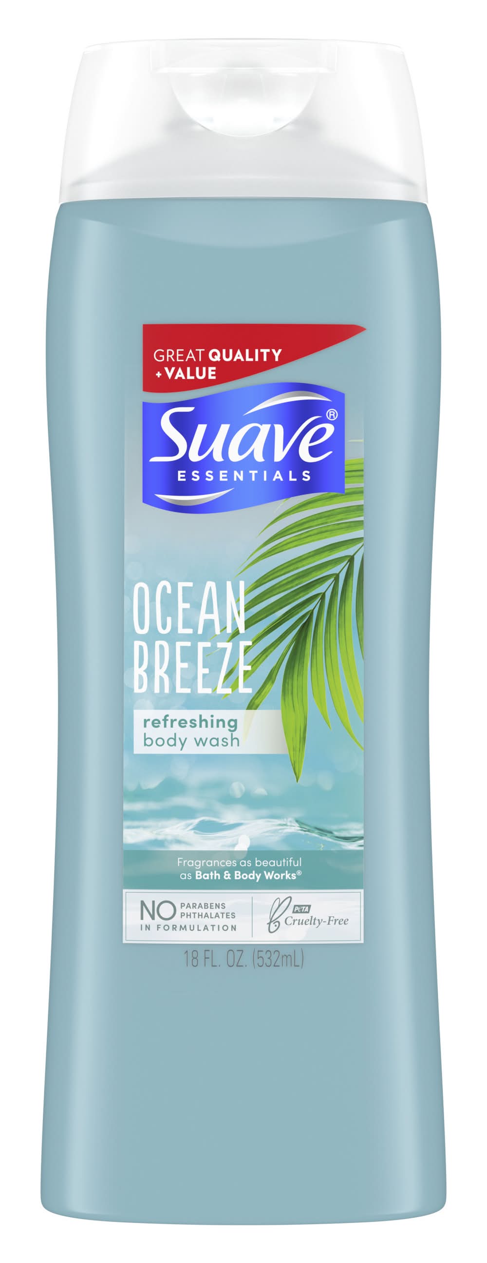 Suave Essentials Ocean Breeze Body Wash (18 fl oz)