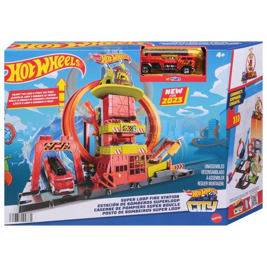 Mattel Hot Wheels Unassembled Super Loop Fire Station