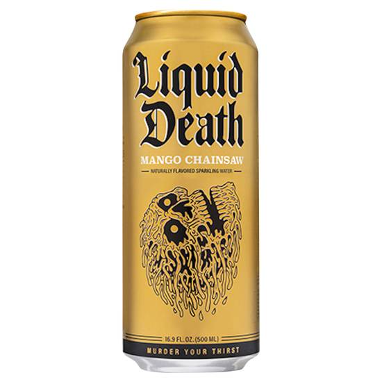 Liquid Death Mango Chainsaw Sparkling Water (16.9 fl oz)