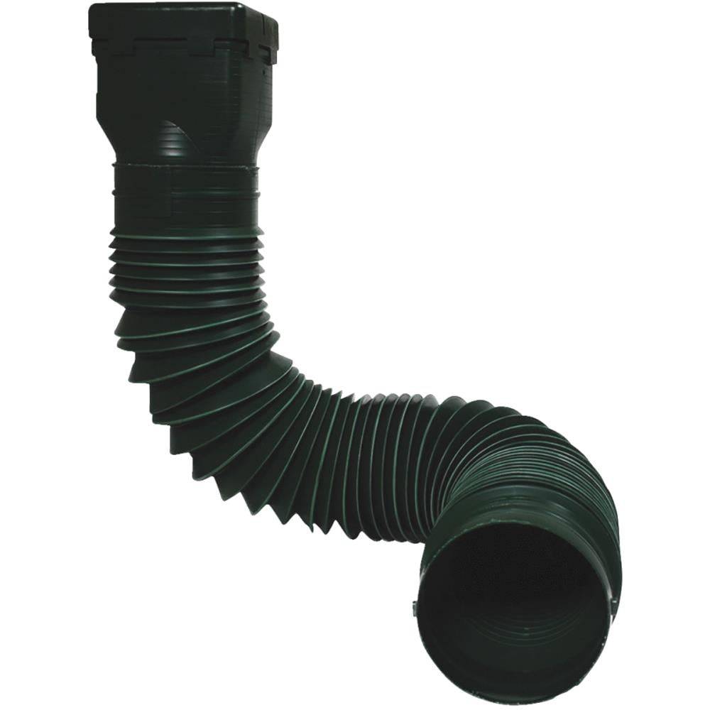 Spectra Universal Ground Spout Extension Green Polymer 24-in Green Downspout Extension | GRNDSPTFG