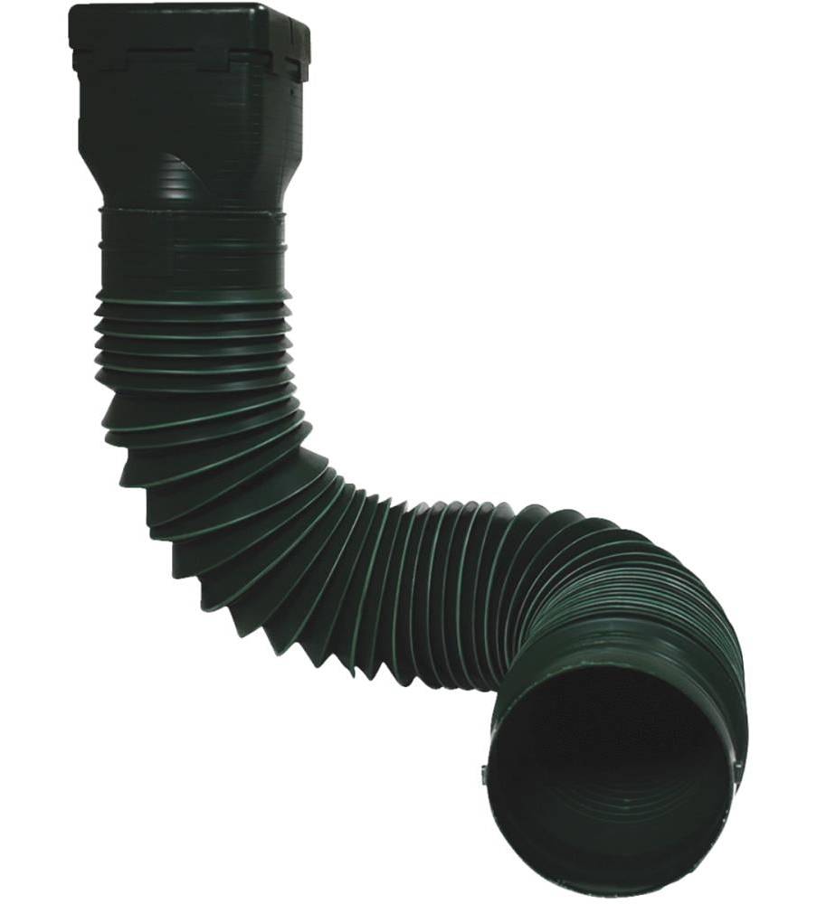 Spectra Pro Select Ground Spout Polypropylene Downspout Extension With Universal Adapter, 24 in, Green