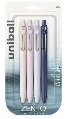 Uniball Gel Pens, 0.7mm, Black (4 ct)