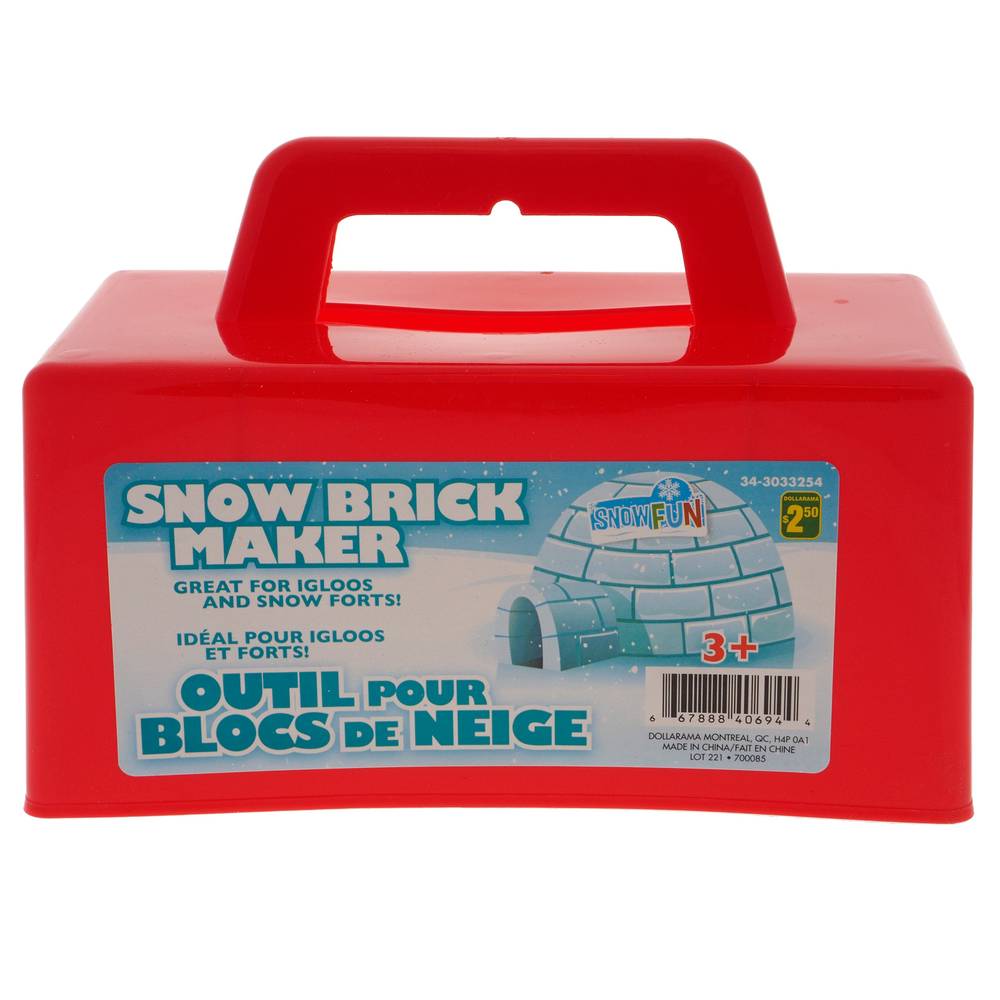 Outil p/blocs de neige - taille large