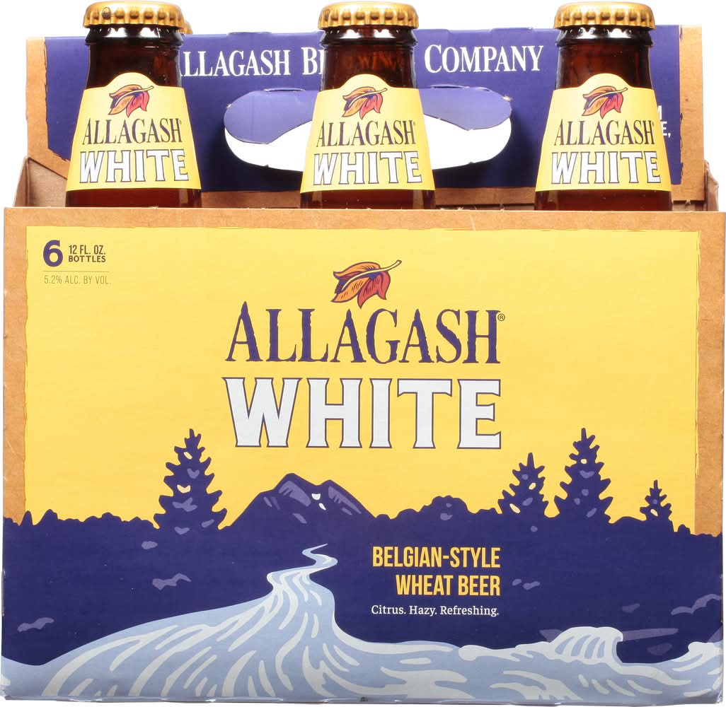 Allagash White Belgian-Style Wheat Beer (6 x 12 fl oz)