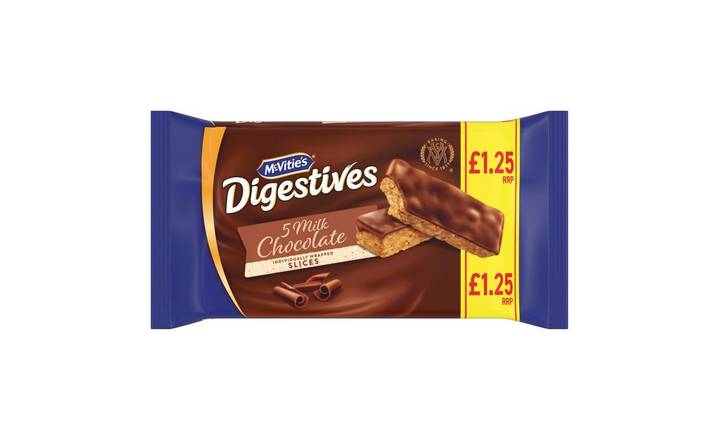 McVitie's Chocolate Digestive Slice 5 pack (405200)