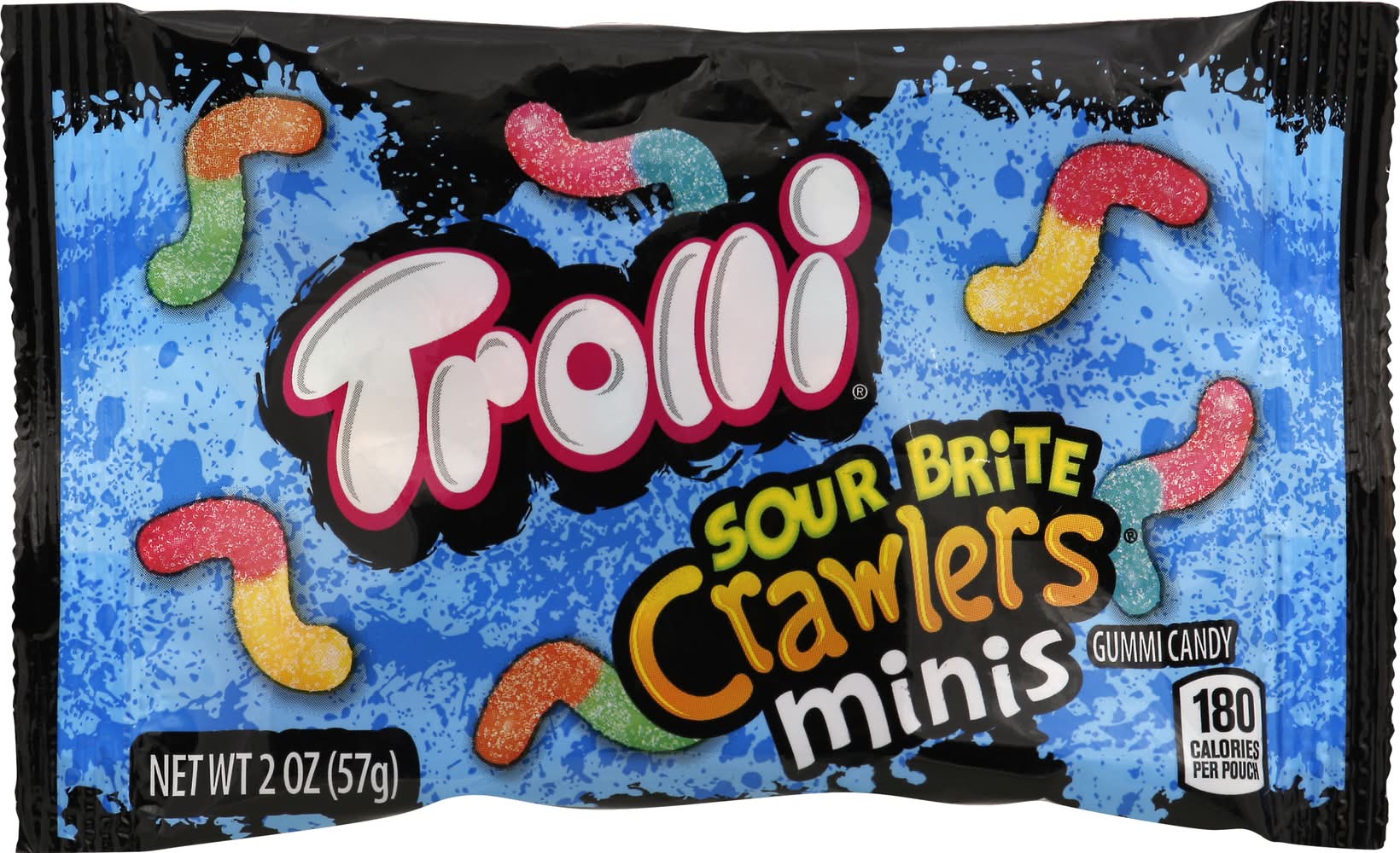 Trolli Minis Sour Brite Crawlers Gummy Candy (2 oz)