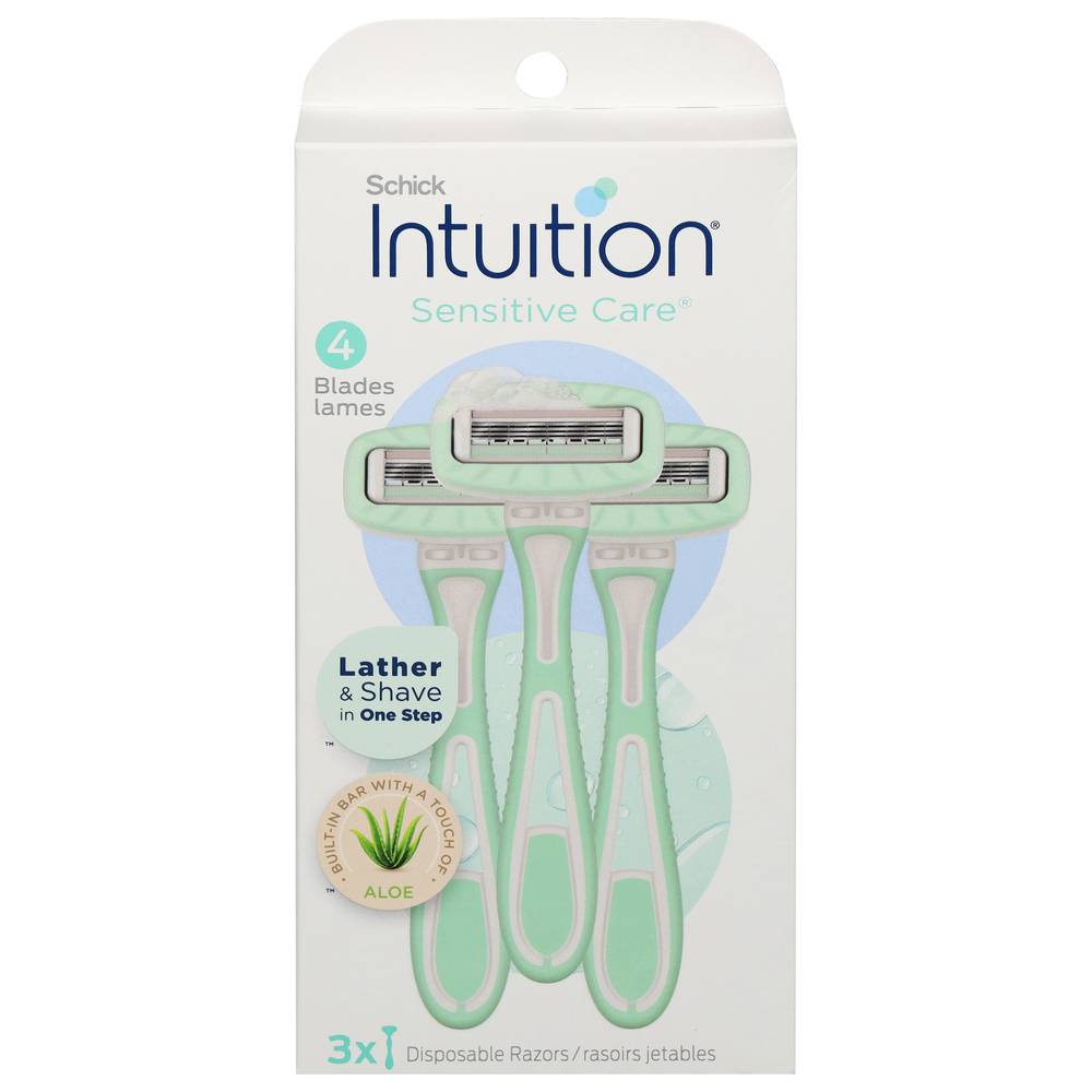 Schick Intuition Sensitive Care Disposable Razors (3 ct)