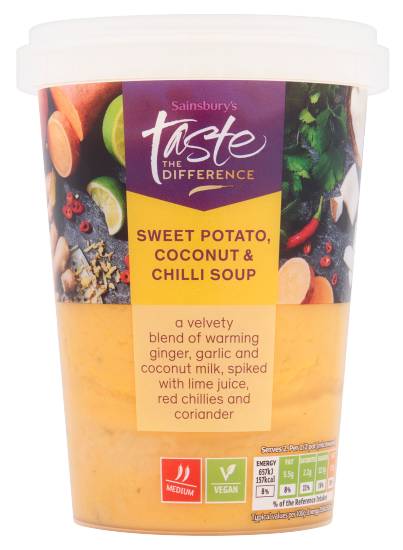 Sainsbury's Taste the Difference Sweet Potato Coconut & Chilli Soup (600g)