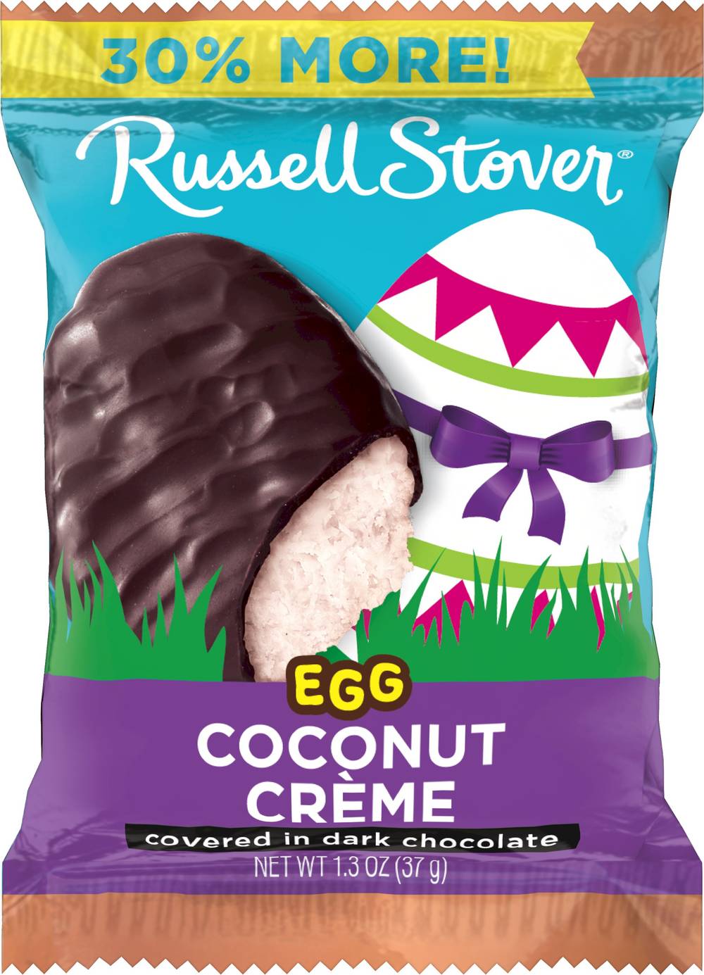 Russell Stover Coconut Cream Egg, 1.3 Oz