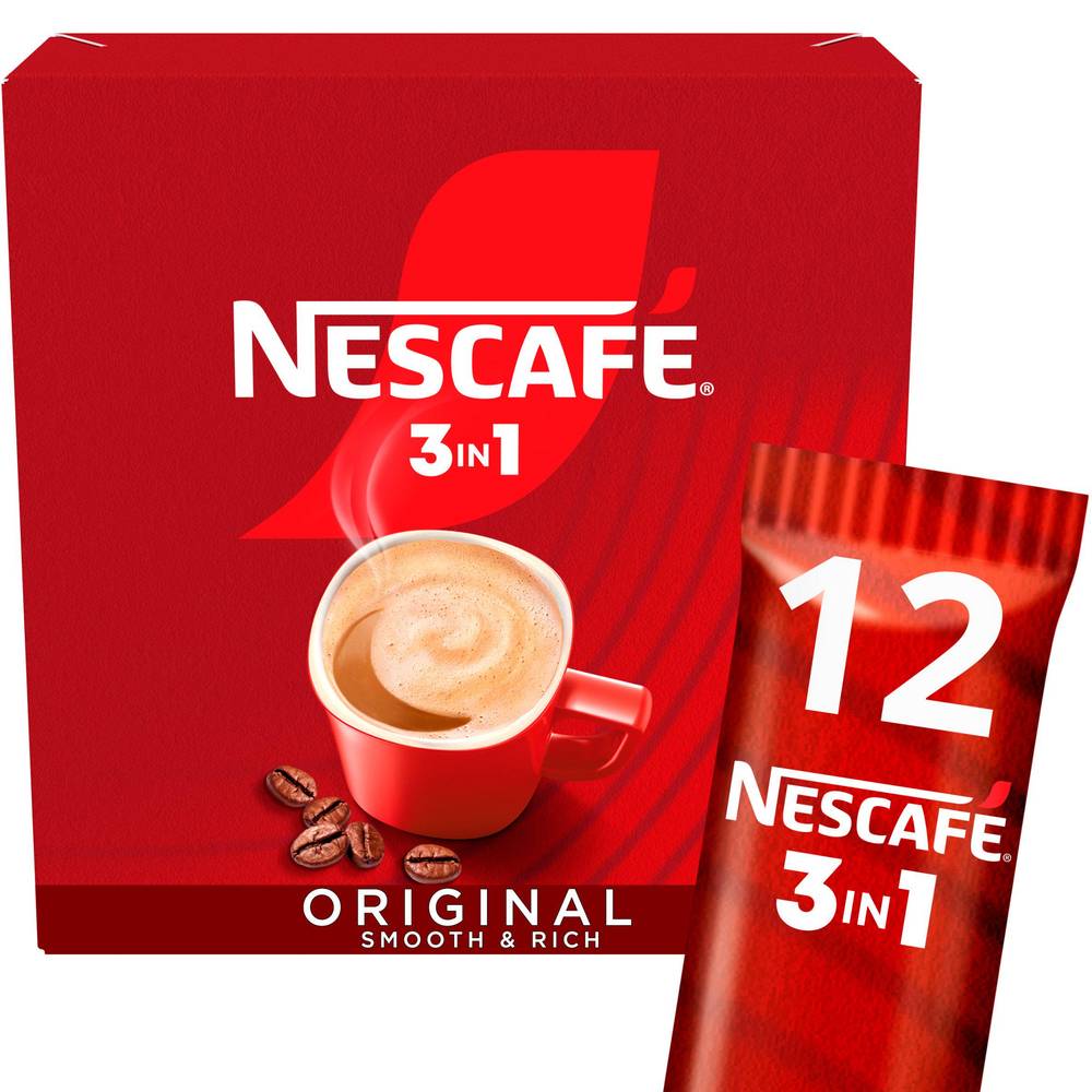 Nescafé 3 In 1 Original Coffee (12 pack)