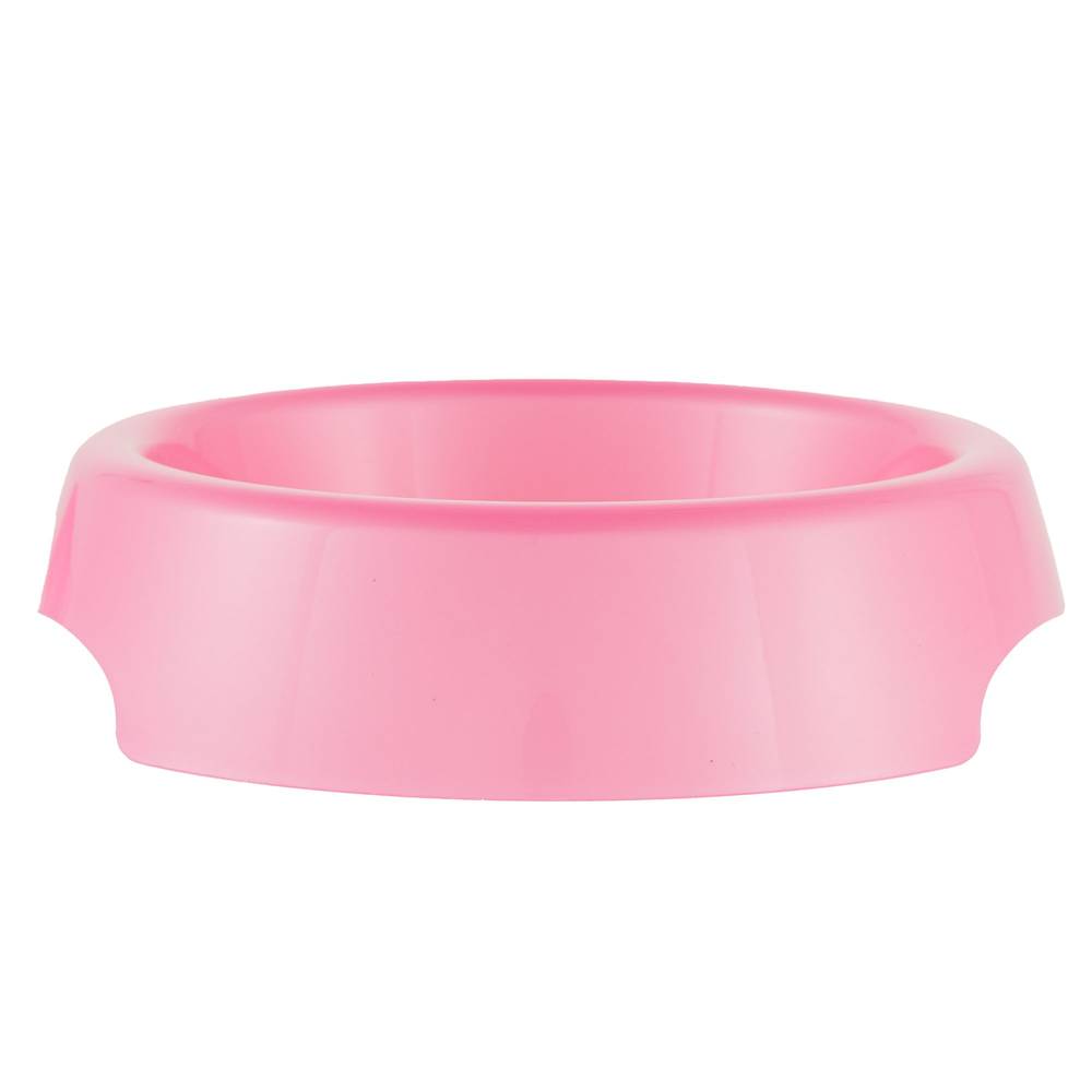 Whisker City Pearl Plastic Cat Bowl (pink)