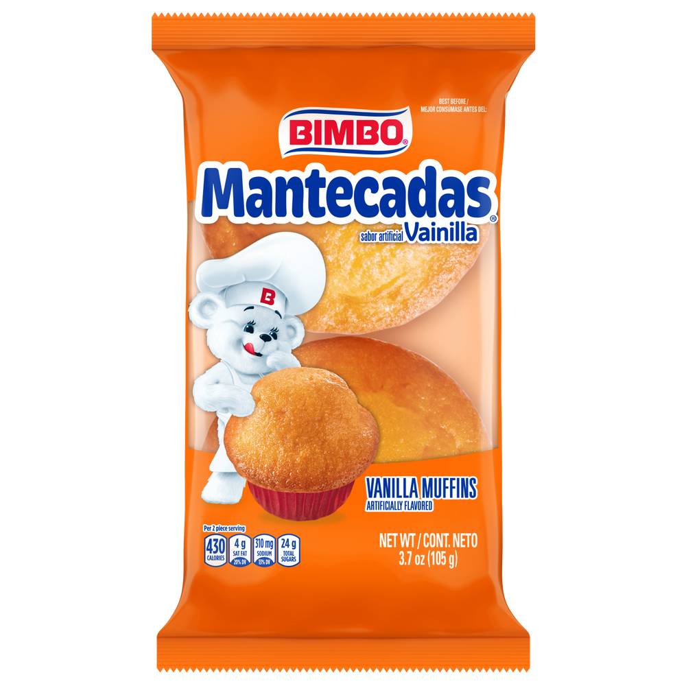 Bimbo Mantecadas Vanilla Muffins