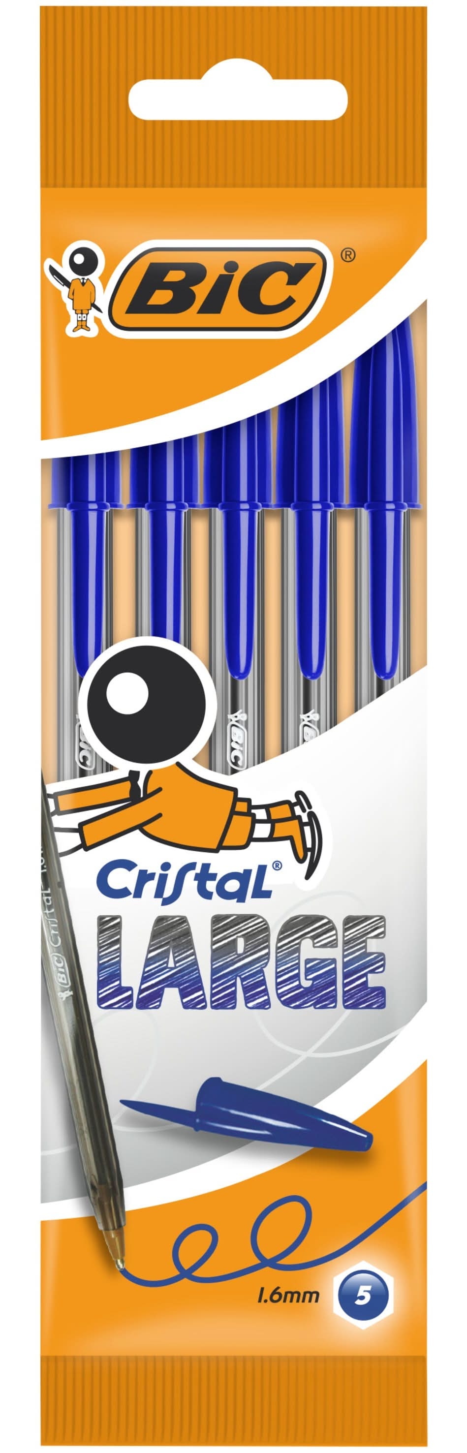 Esferográfica Cristal Large de Tinta Azul