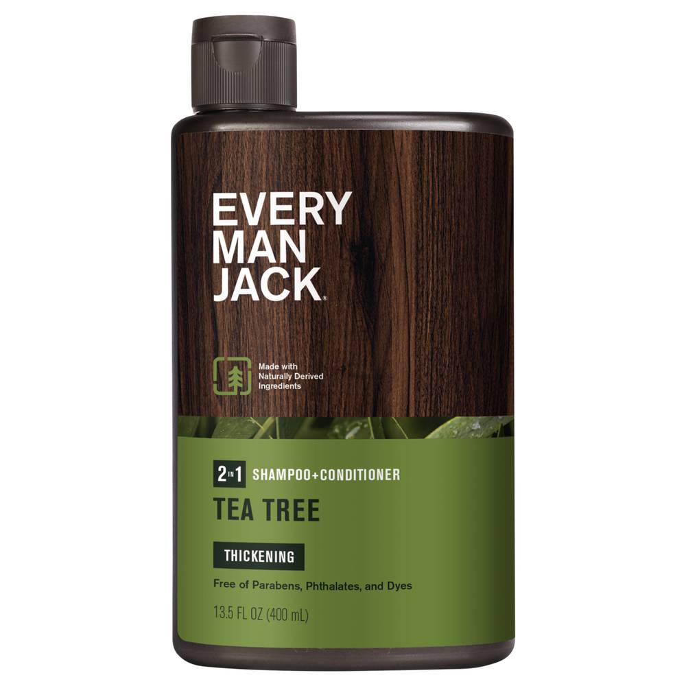 Every Man Jack Tea Tree Thickening Shampoo & Conditioner (13.5 fl oz)