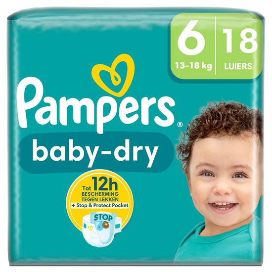 Pampers Baby-Dry Taille 6, 18 Langes