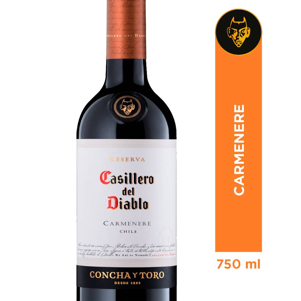Casillero del diablo vino carmenere reserva (750 ml)
