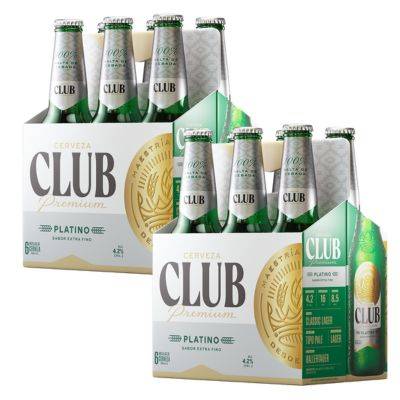Cerveza club  platino 330ml