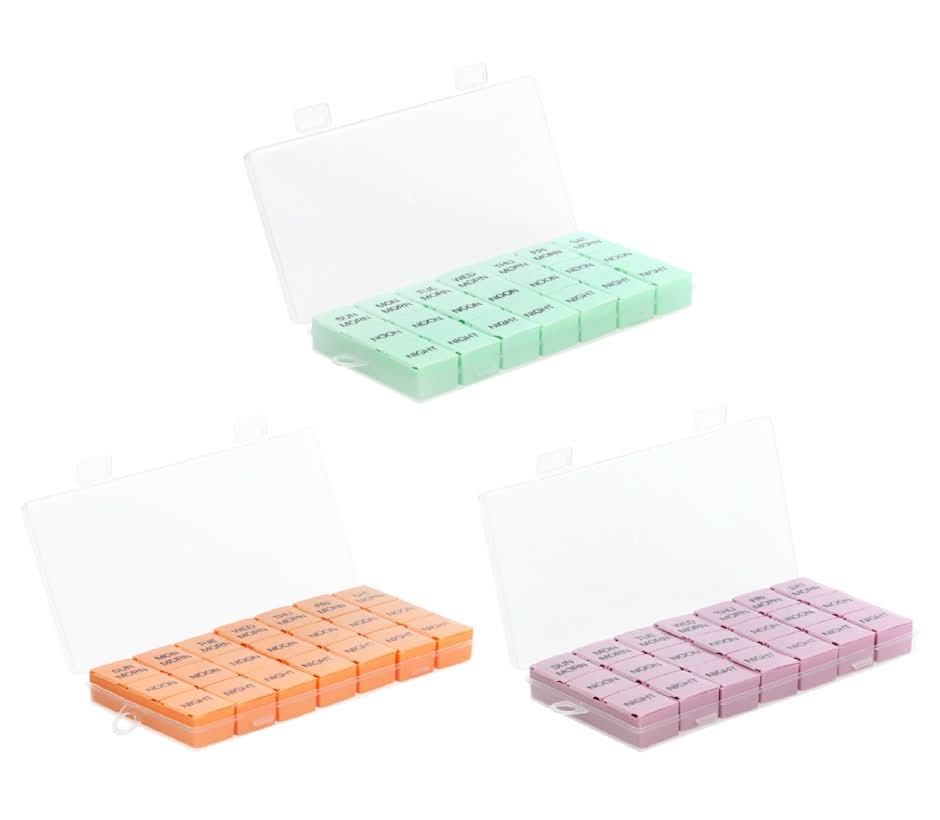 Premier Plus 7 Day Pillbox Organizers