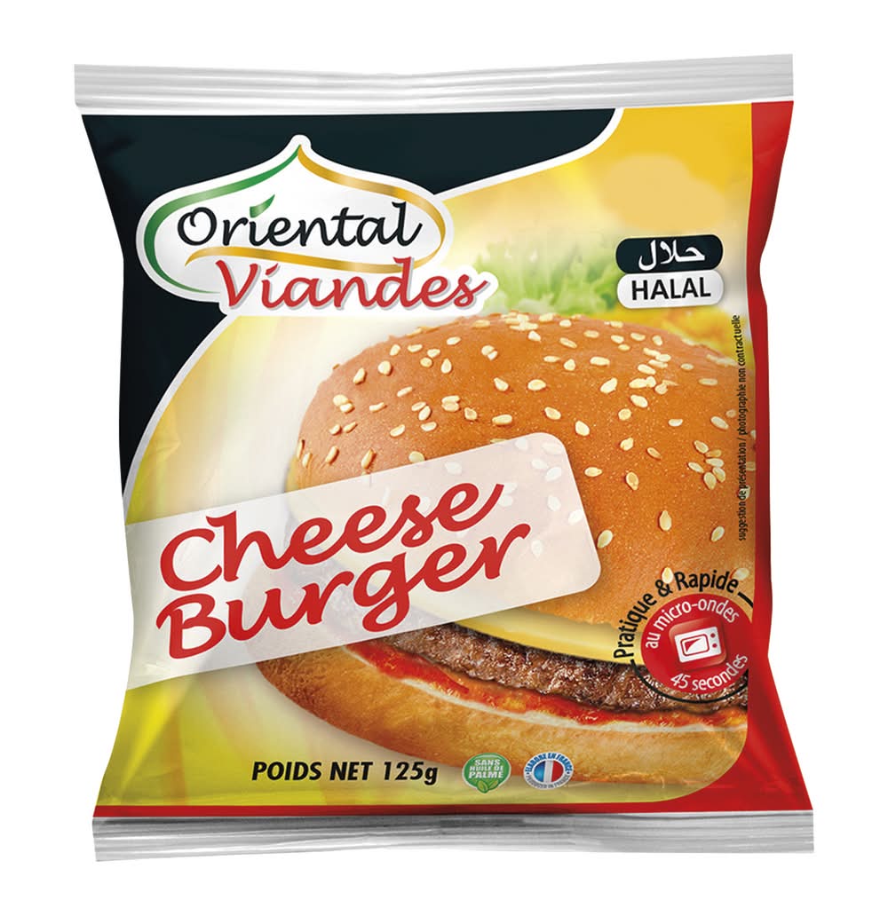 Oriental Viandes - Burger au fromage (125g)