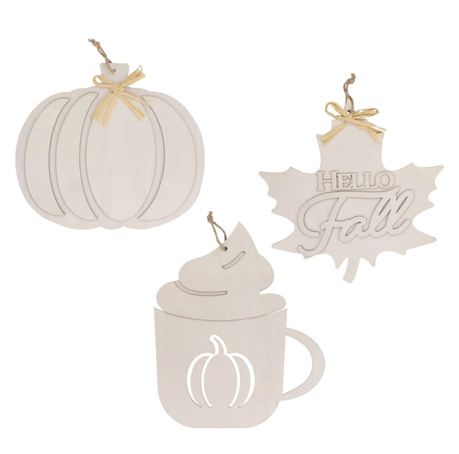 DIY Large 3D Harvest Themed Decorations, 11.875x9.75 in.