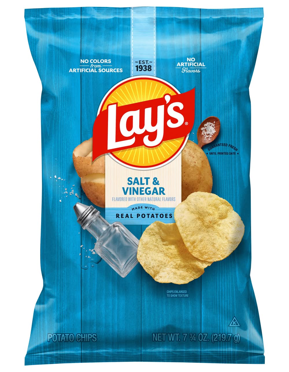 Lay's Flavored Potato Chips, Salt & Vinegar (7.75 oz)