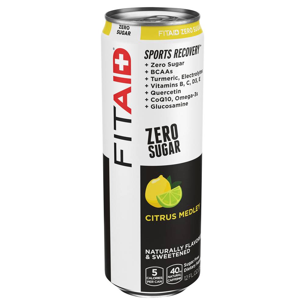 Fitaid Zero Sugar Citrus Medley Sports Recovery Drink (12 fl oz)