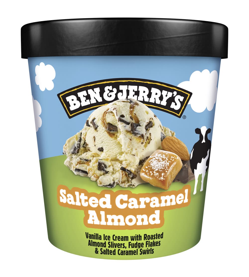Ben & Jerry's Ice Cream, Salted Caramel Almond (473 g)