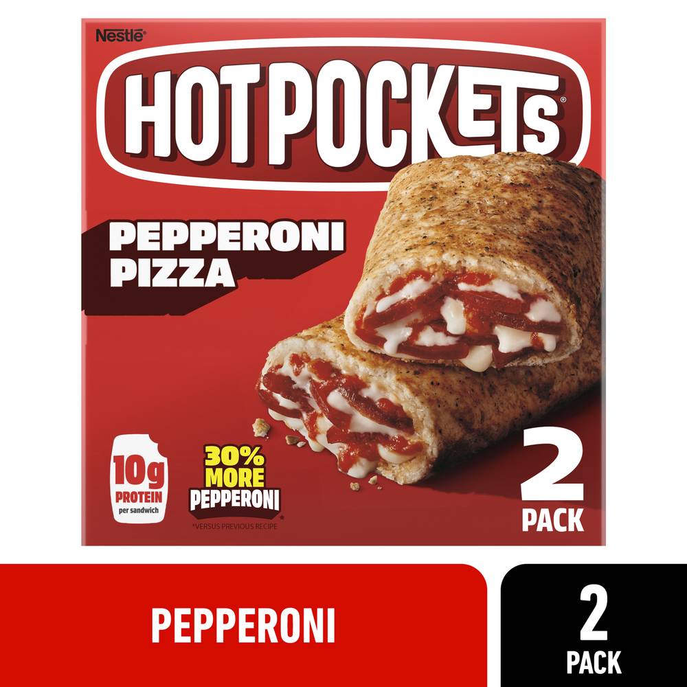 Hot Pockets Pepperoni Frozen Pizza (9 oz, 2 ct)